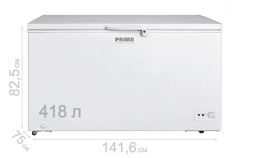 Морозильна скриня PRIME TECHNICS (CS 42149M), 418л